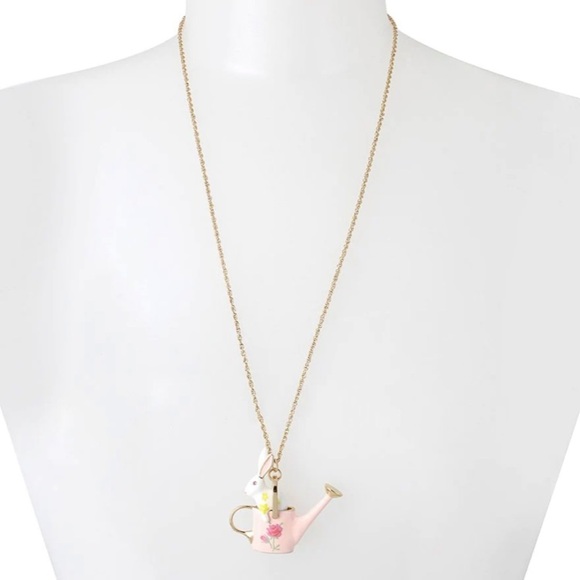 Betsey Johnson Spring Easter bunny in a watering can NEW - Picture 3 of 6